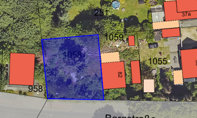 Erbbaurecht - Baugrundstück für eine Doppelhaus-Bebauung in Krefeld-Uerdingen, Bergstraße
