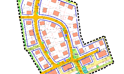 Baugebiet Aischtalring Mehrparteienhäuser