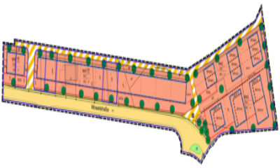 Reutlingen-Altenburg, Nördlich Moselstraße, Wohnbauflächen für vier Eigenheime